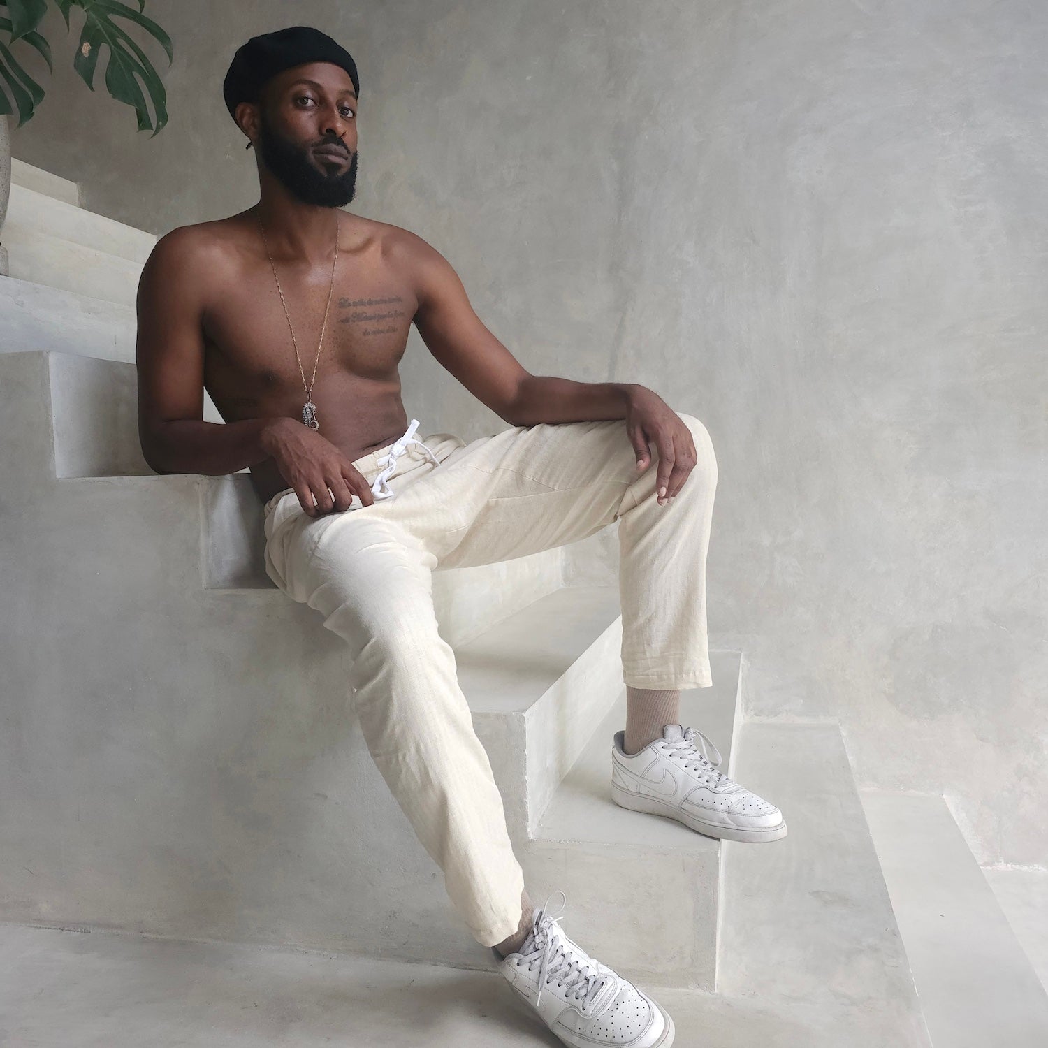 Hemp Easy Fit Pants Sand Men