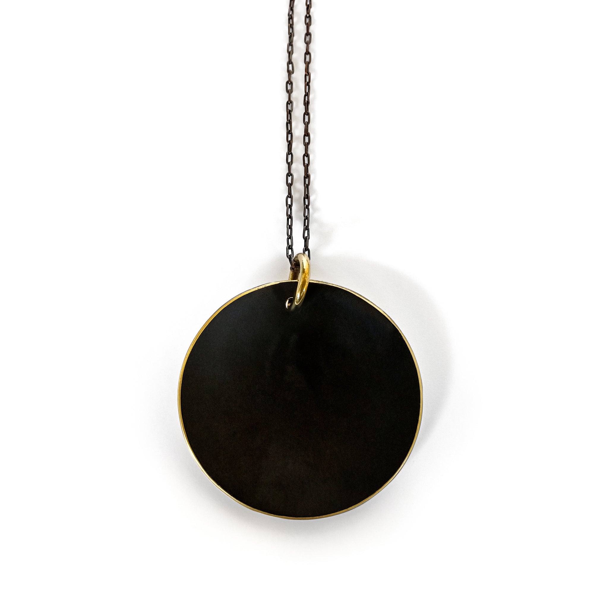 Big Circle Pendant Brass