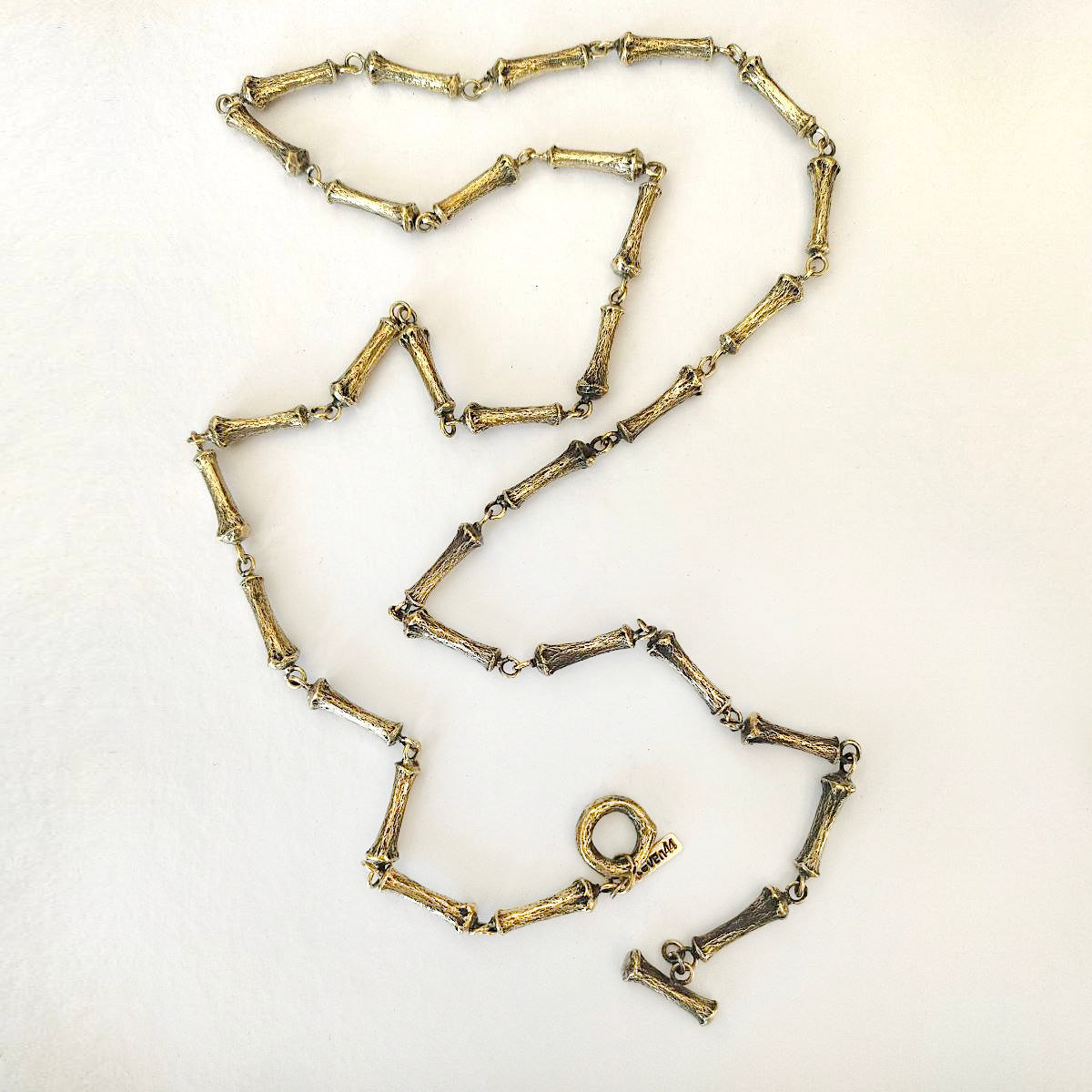 Bone Necklace Brass Medium