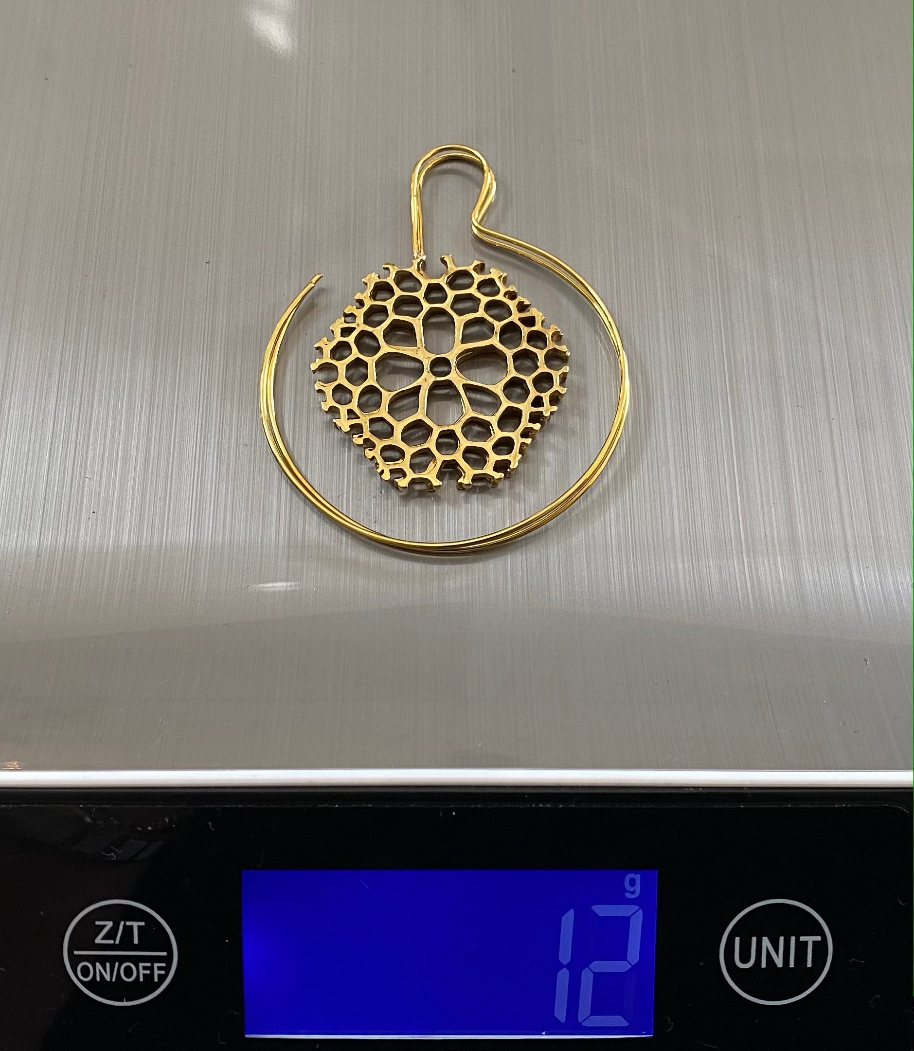 Coral Earring Brass - eleven44