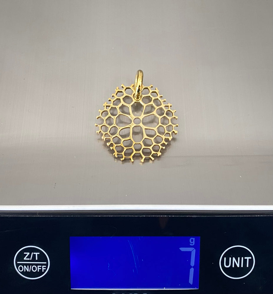 Coral Pendant Brass - eleven44