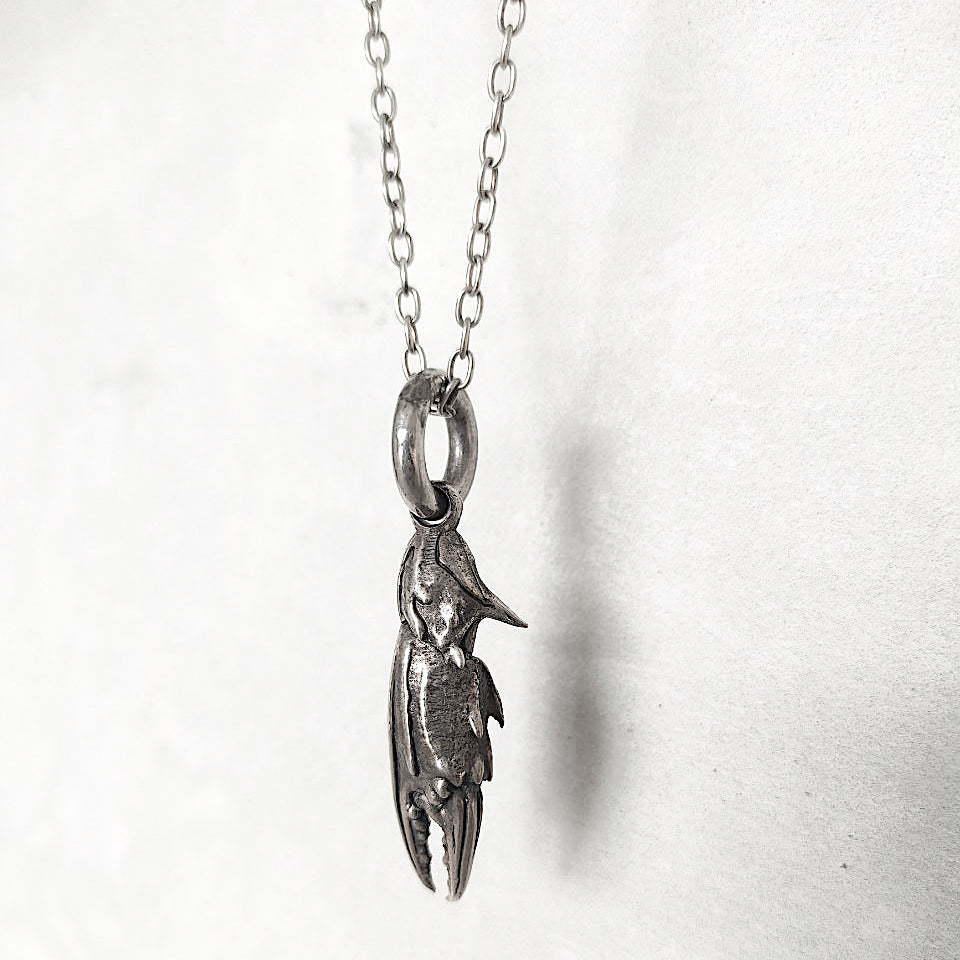 Crab Claw Pendant Sterling Silver