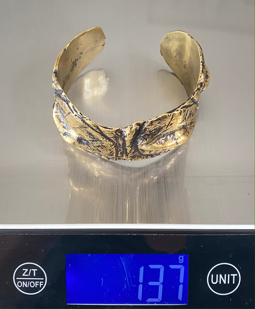 Croc Cuff Brass - eleven44