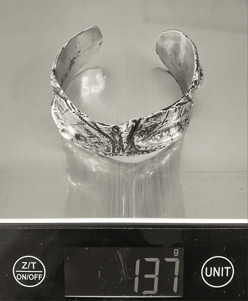 Croc Cuff Silver - eleven44