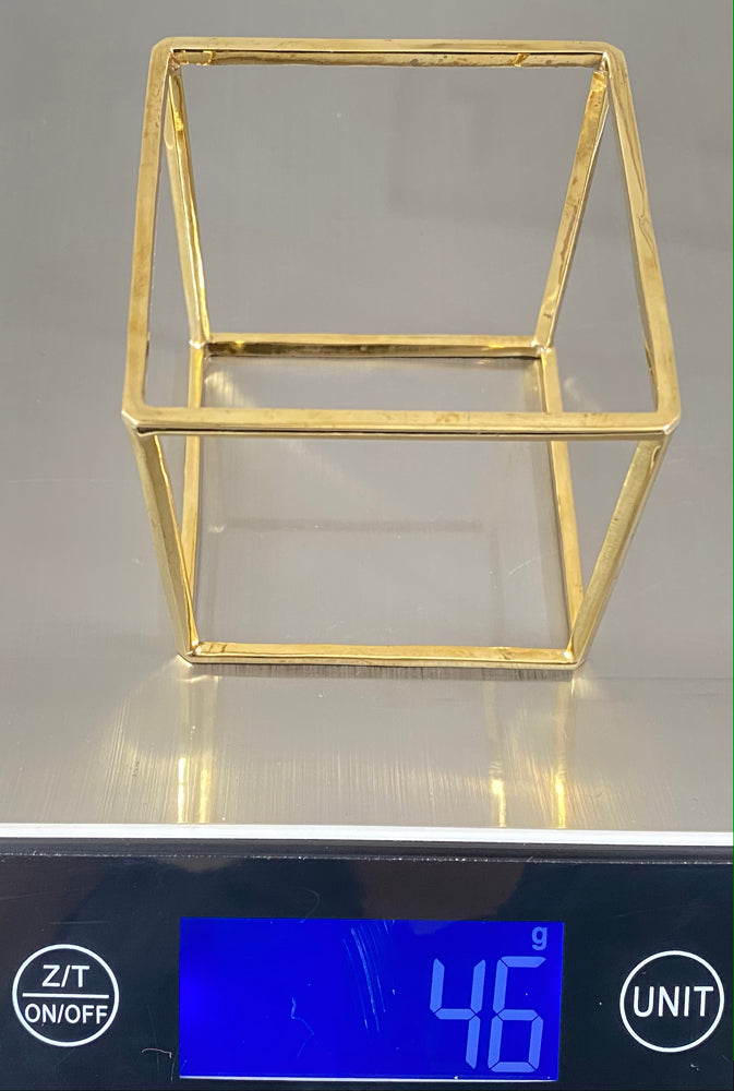Cube Cuff Brass - eleven44