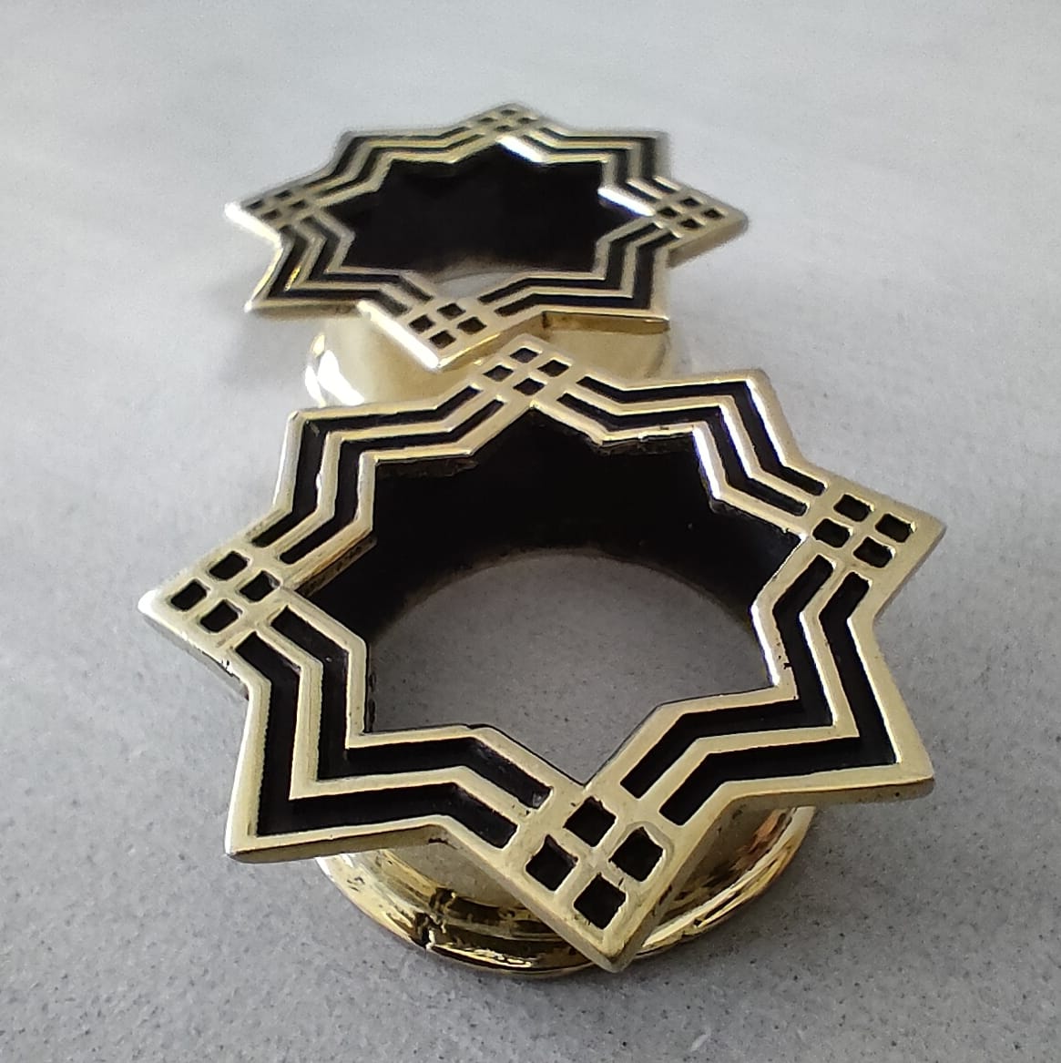 Diamond Tunnels 22K Gold Plated