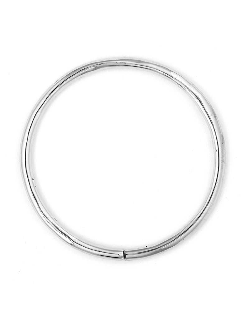 Gauged Hoops Silver