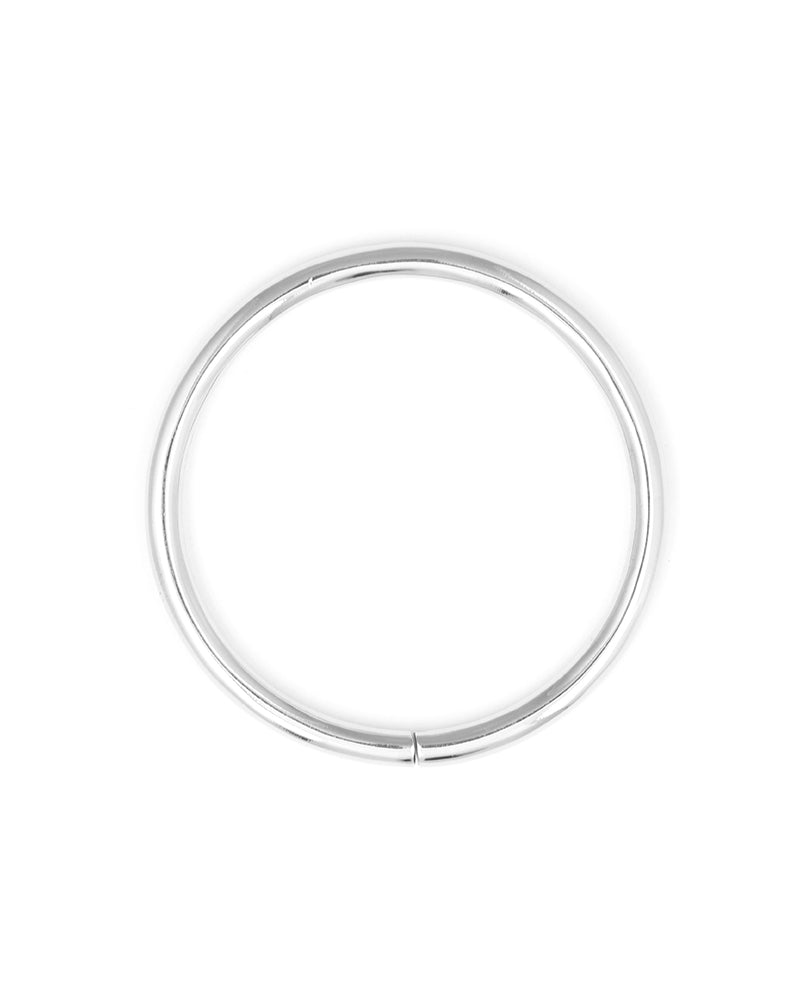 Gauged Hoops Silver