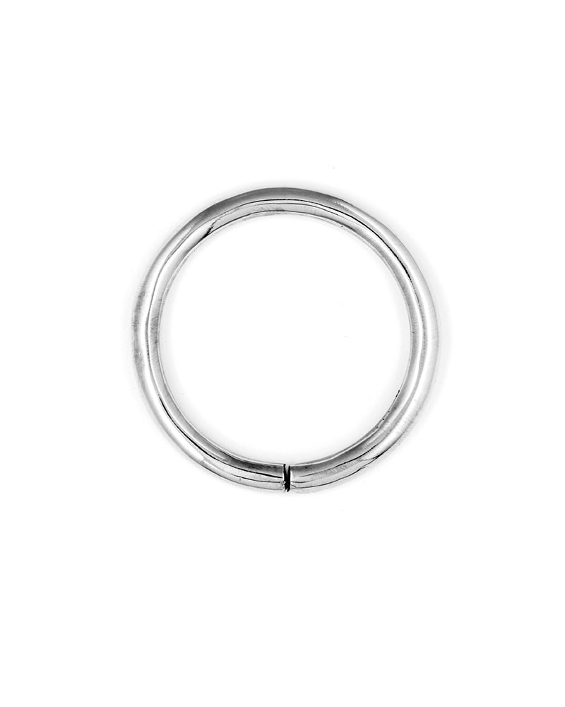 Gauged Hoops Silver