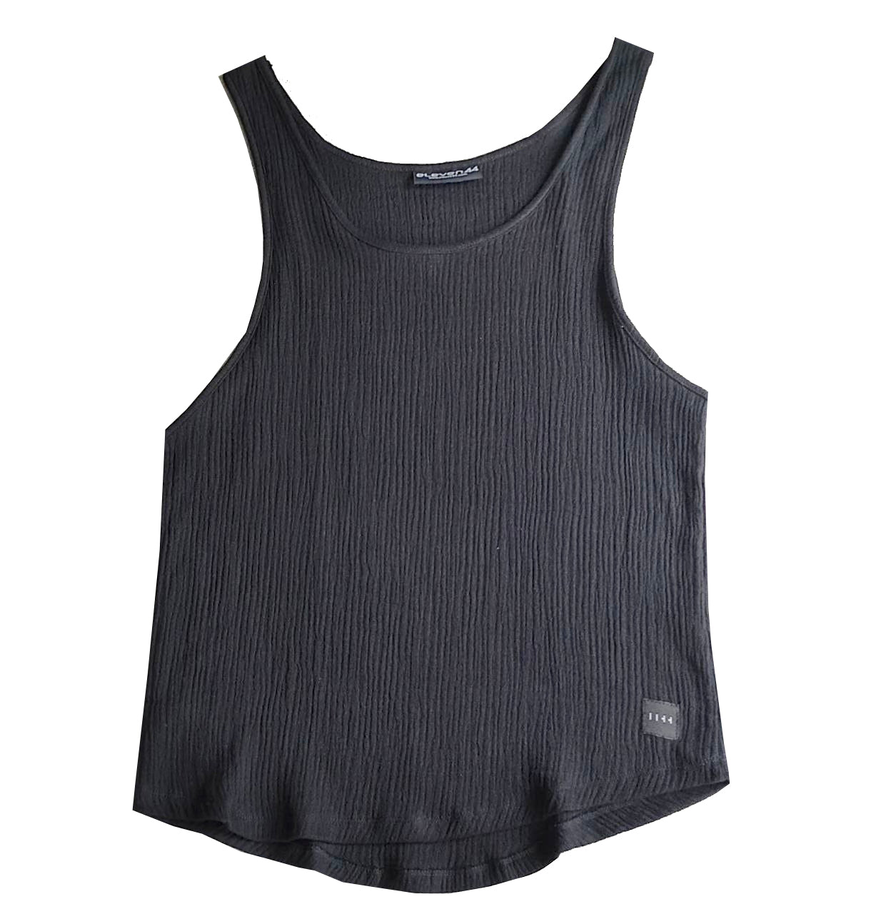 Hemp Gauze Tank Black