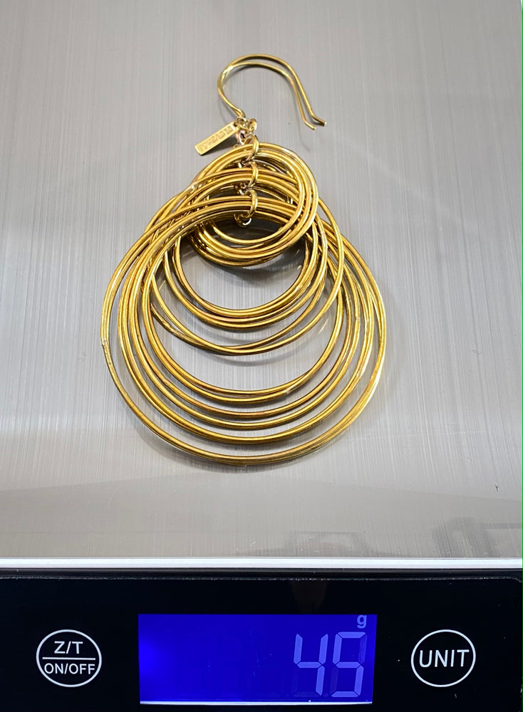 Hoop Dangle Earring Brass