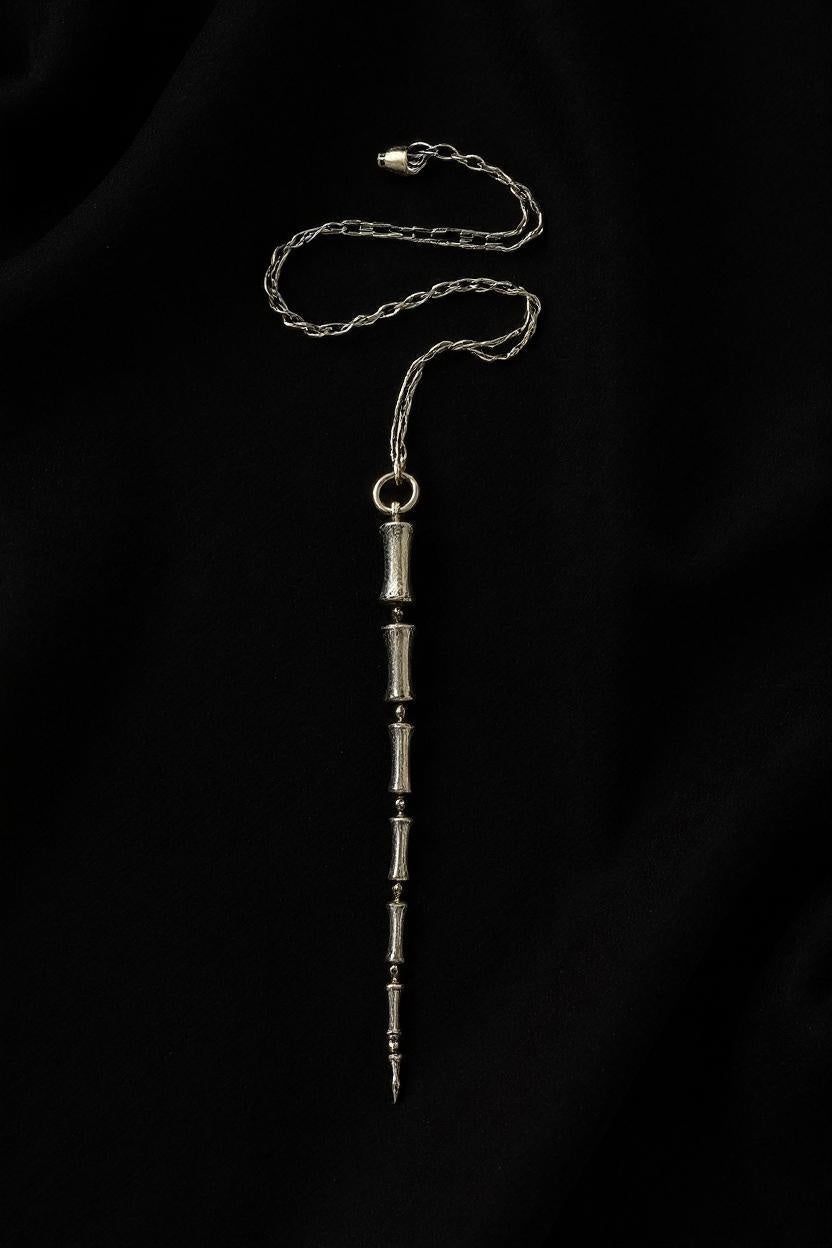 Horse Tail Bone Pendant Sterling Silver