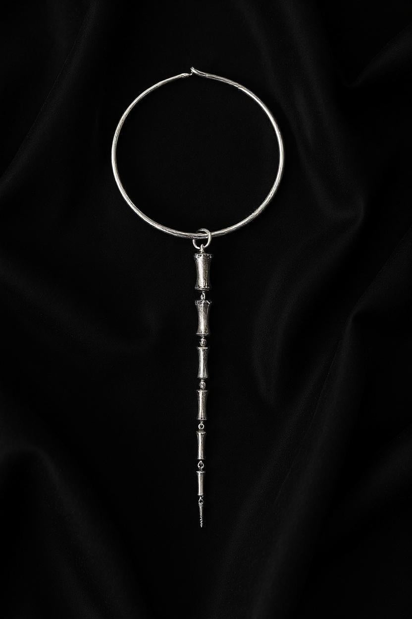 Horse Tail Bone Pendant Sterling Silver