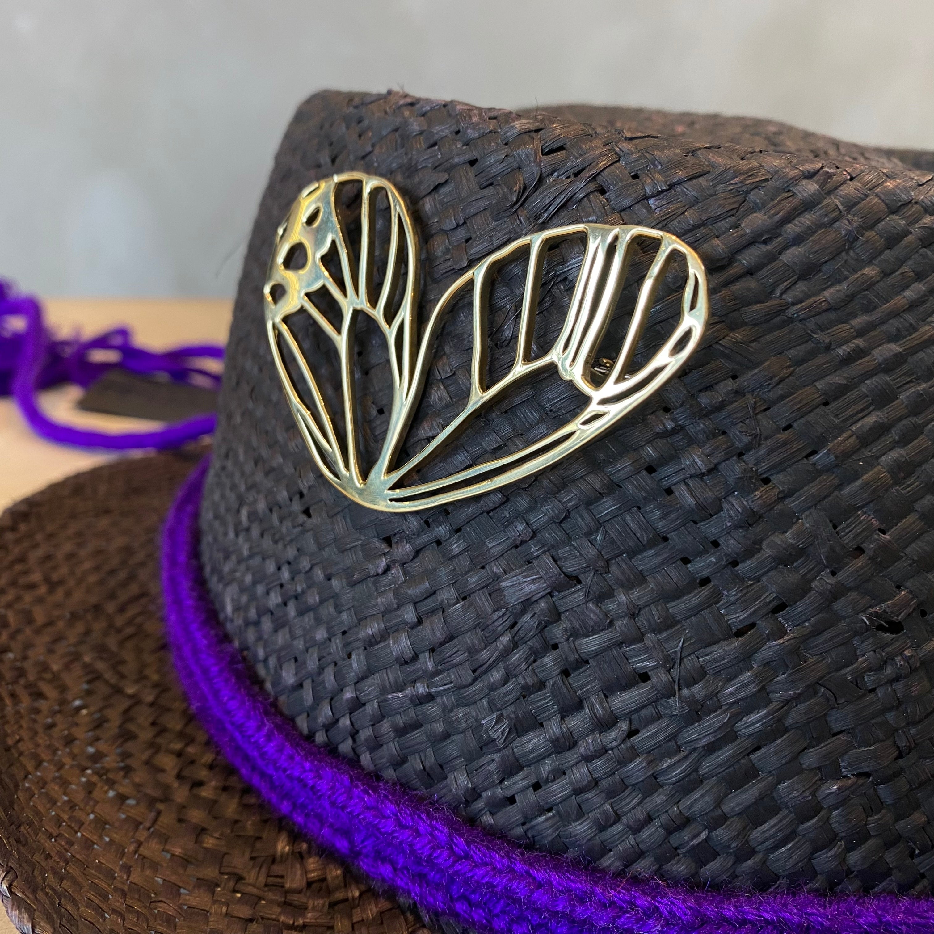 Butterfly Wing Pin Brass
