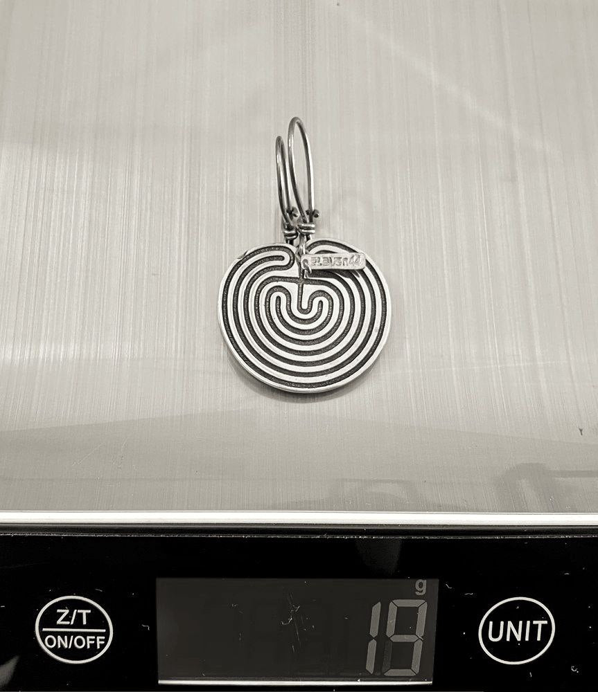 Labyrinth Earring Silver - eleven44