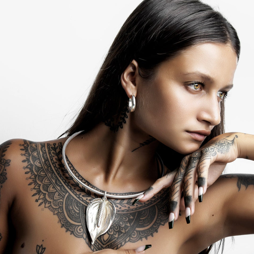 Artherium Flower Pendant Sterling Silver