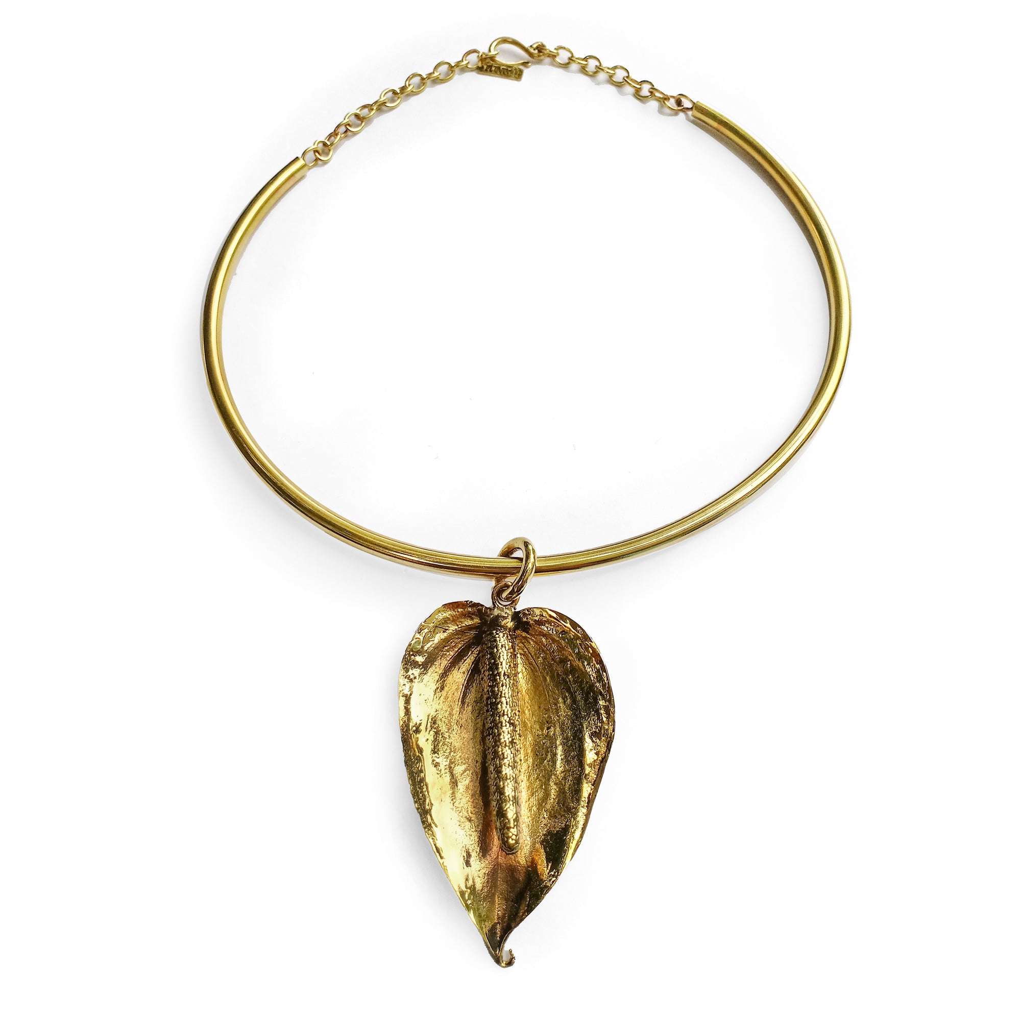 Artherium Flower Pendant Brass