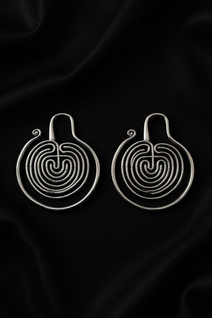 Labyrinth Ear Weights Silver