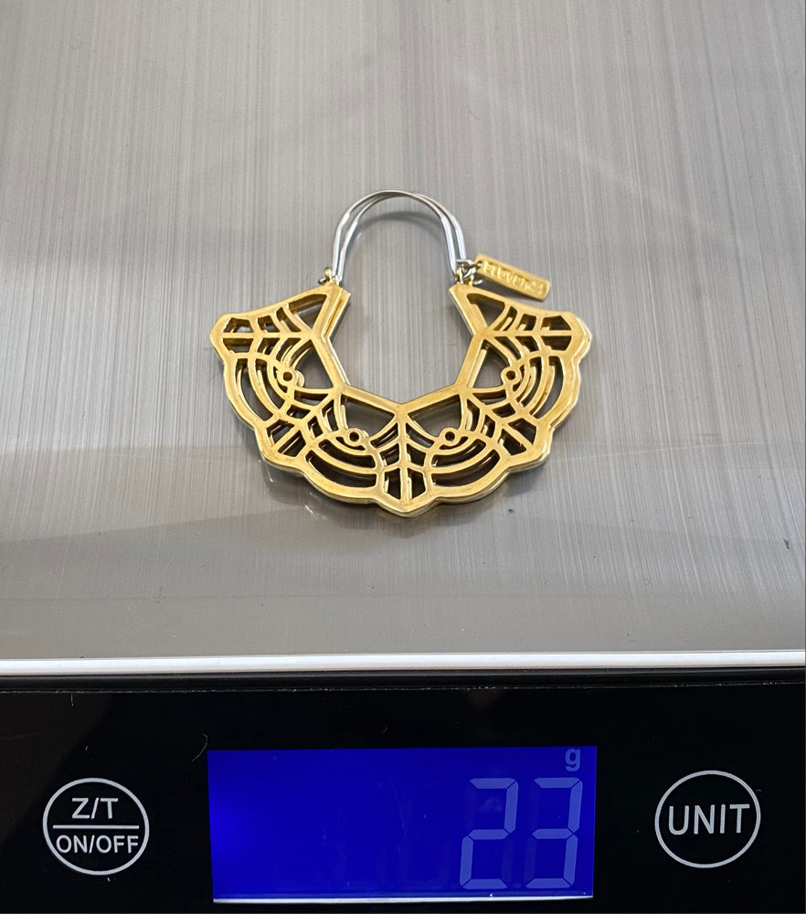 Marigold Hoops Brass