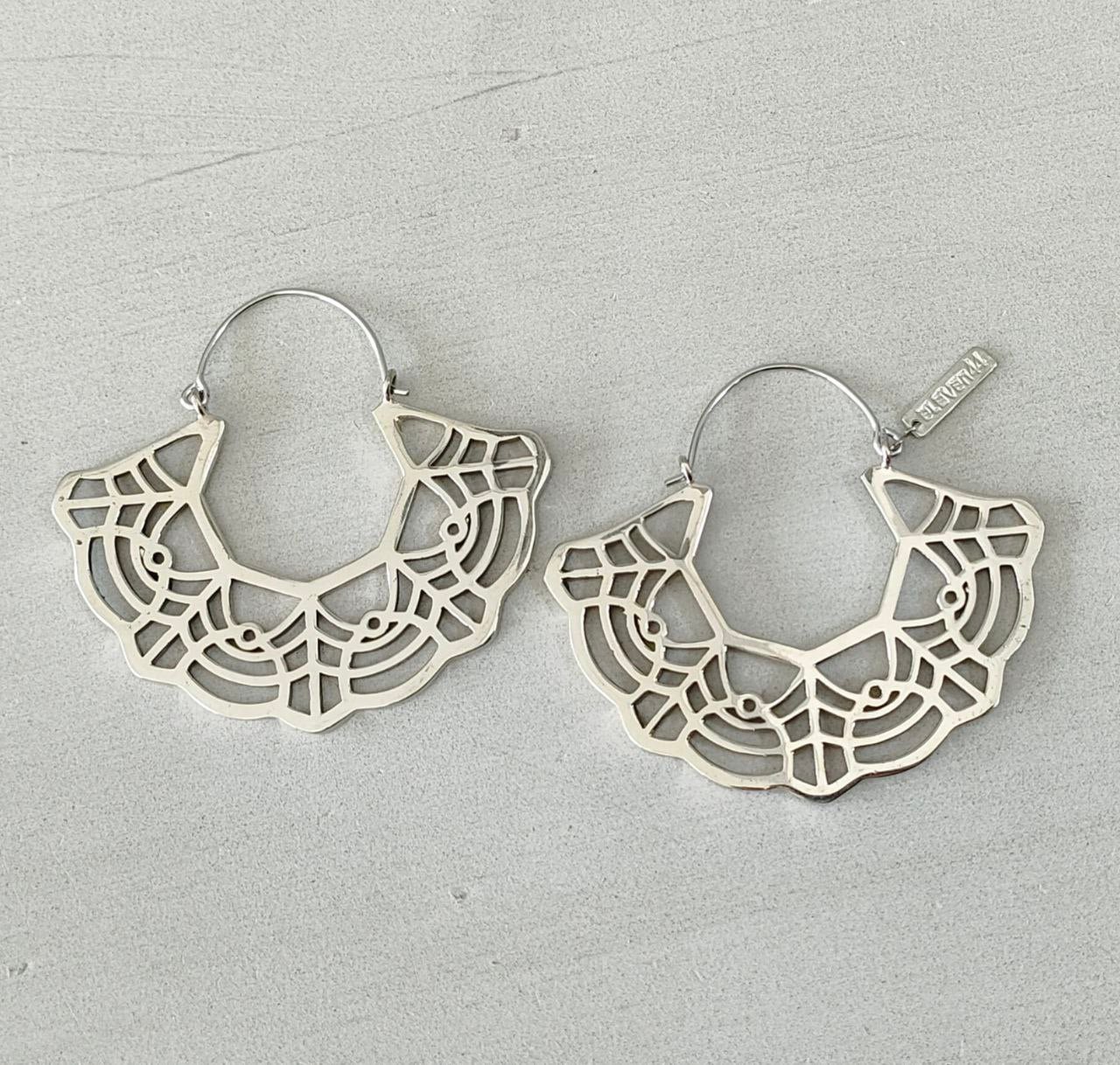 Marigold Hoops Silver