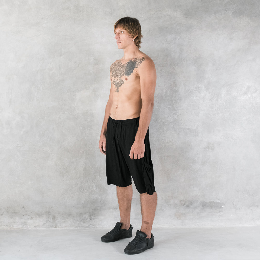 Men's Black Shorts Modal