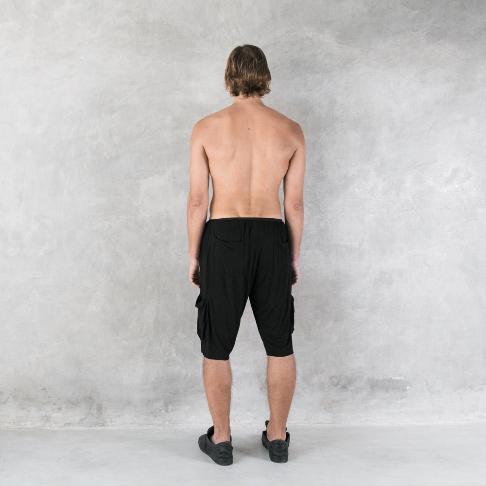 Men's Black Shorts Modal