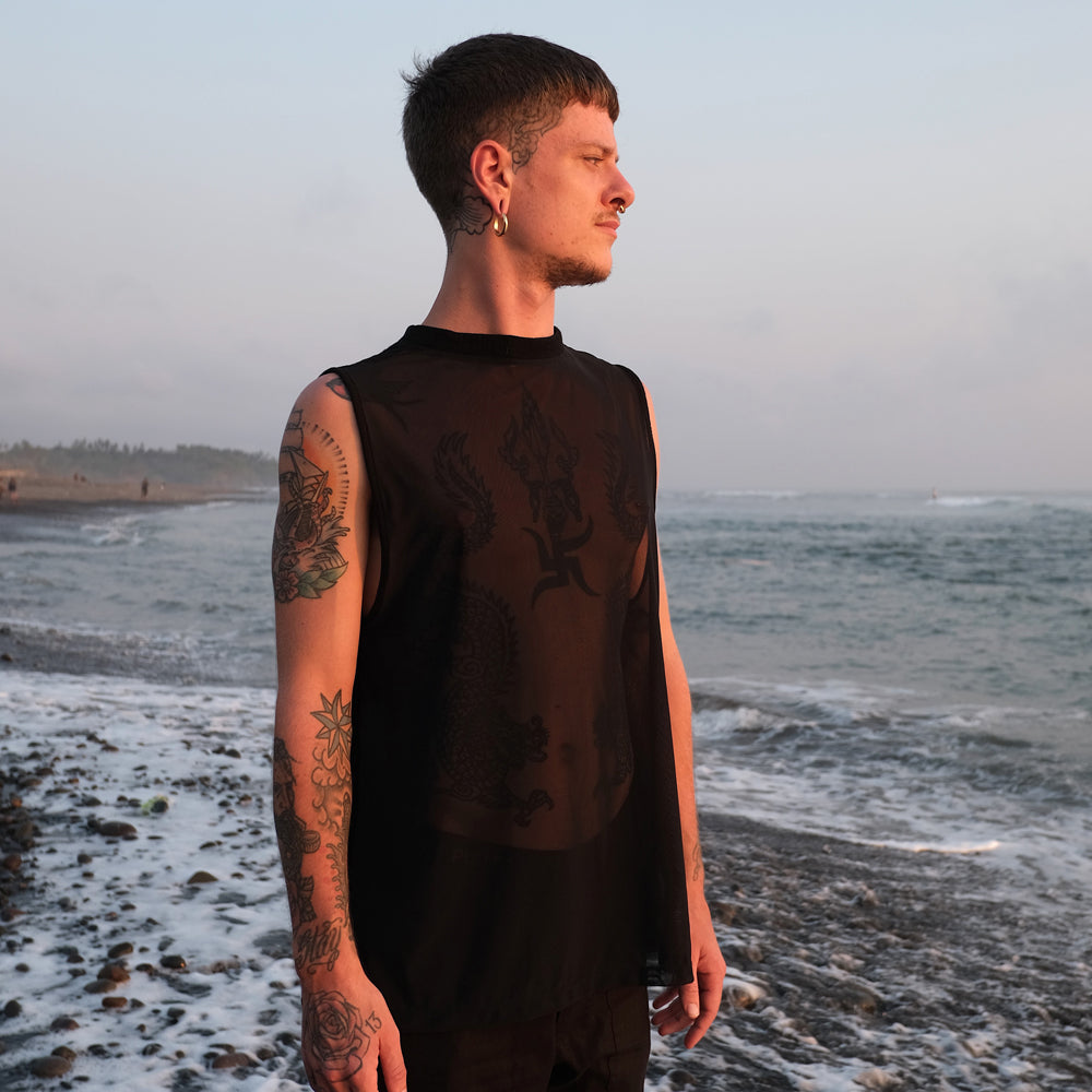 Men's Mesh Hemp Muscle Tee
