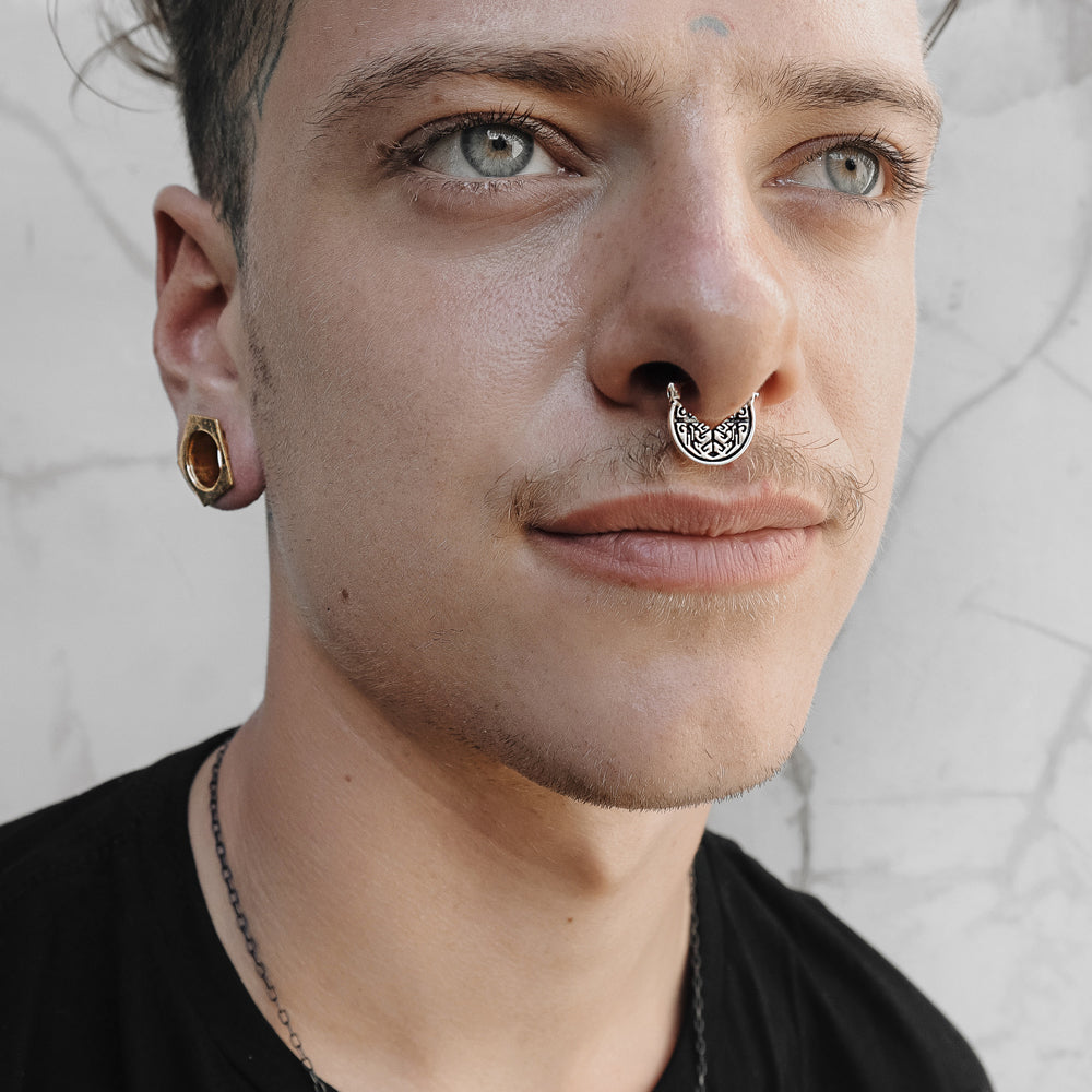 Silver septum hot sale