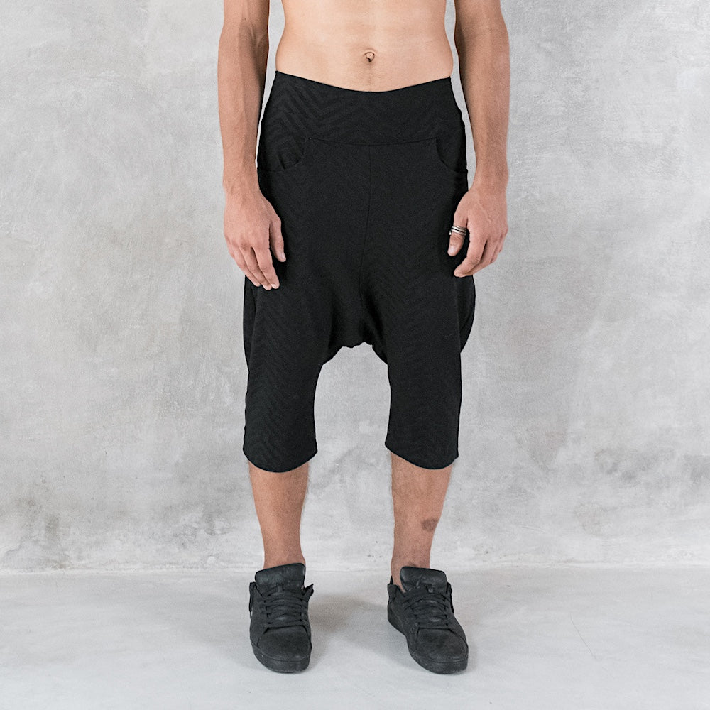 Men s Zig Zag Low Crotch Shorts