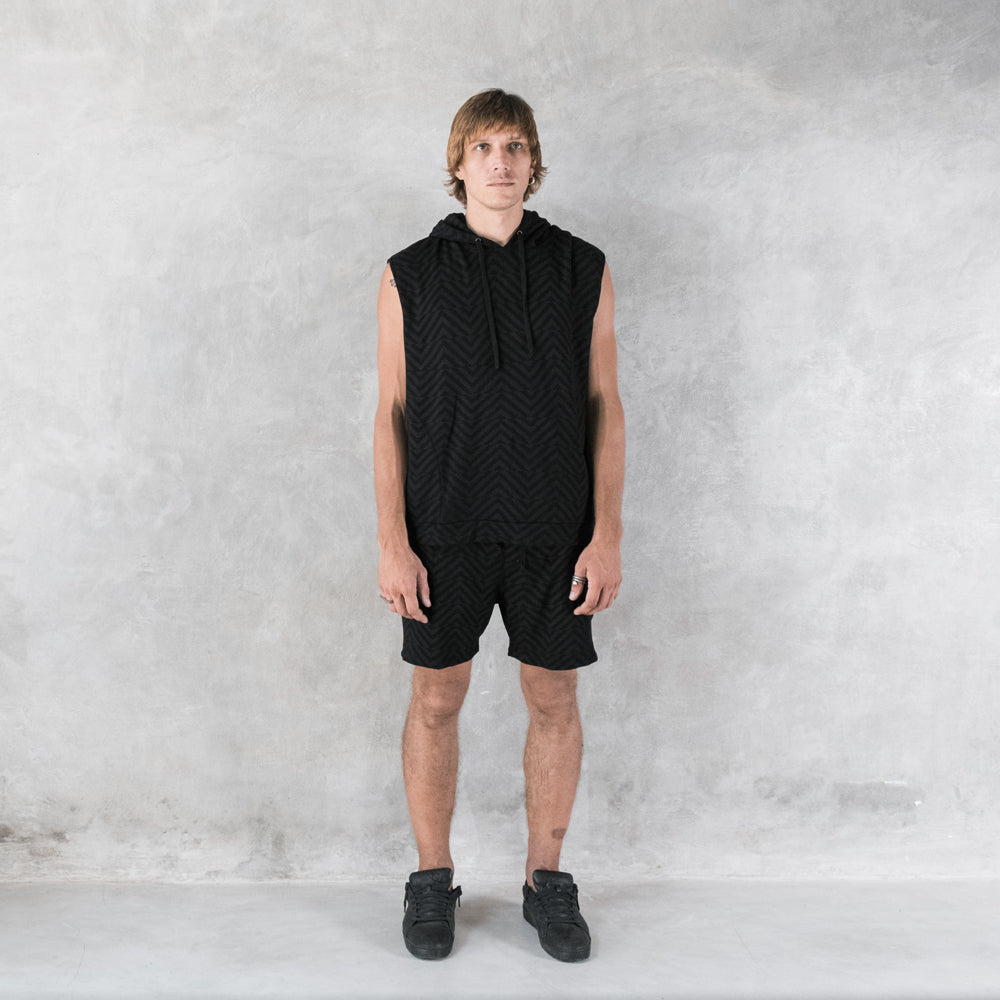 Men's Zig Zag Sweatshorts Bamboo Terry