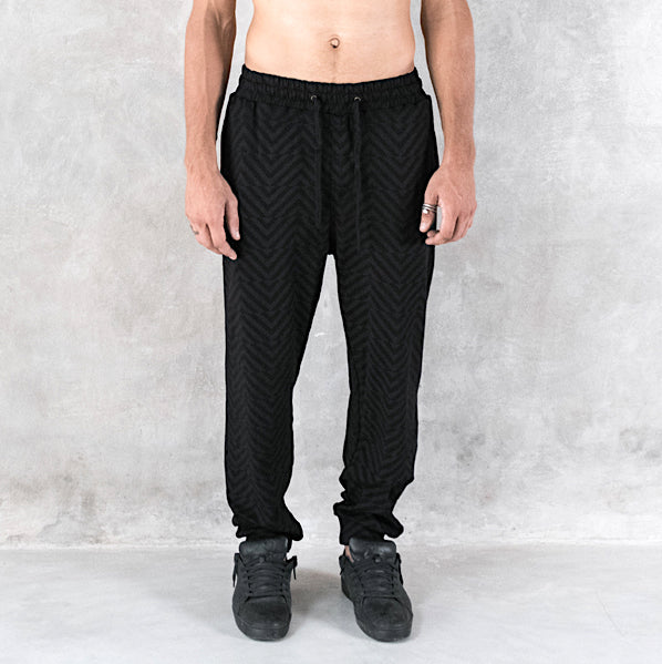 Men's Zig Zag Sweatpants Bamboo Terry