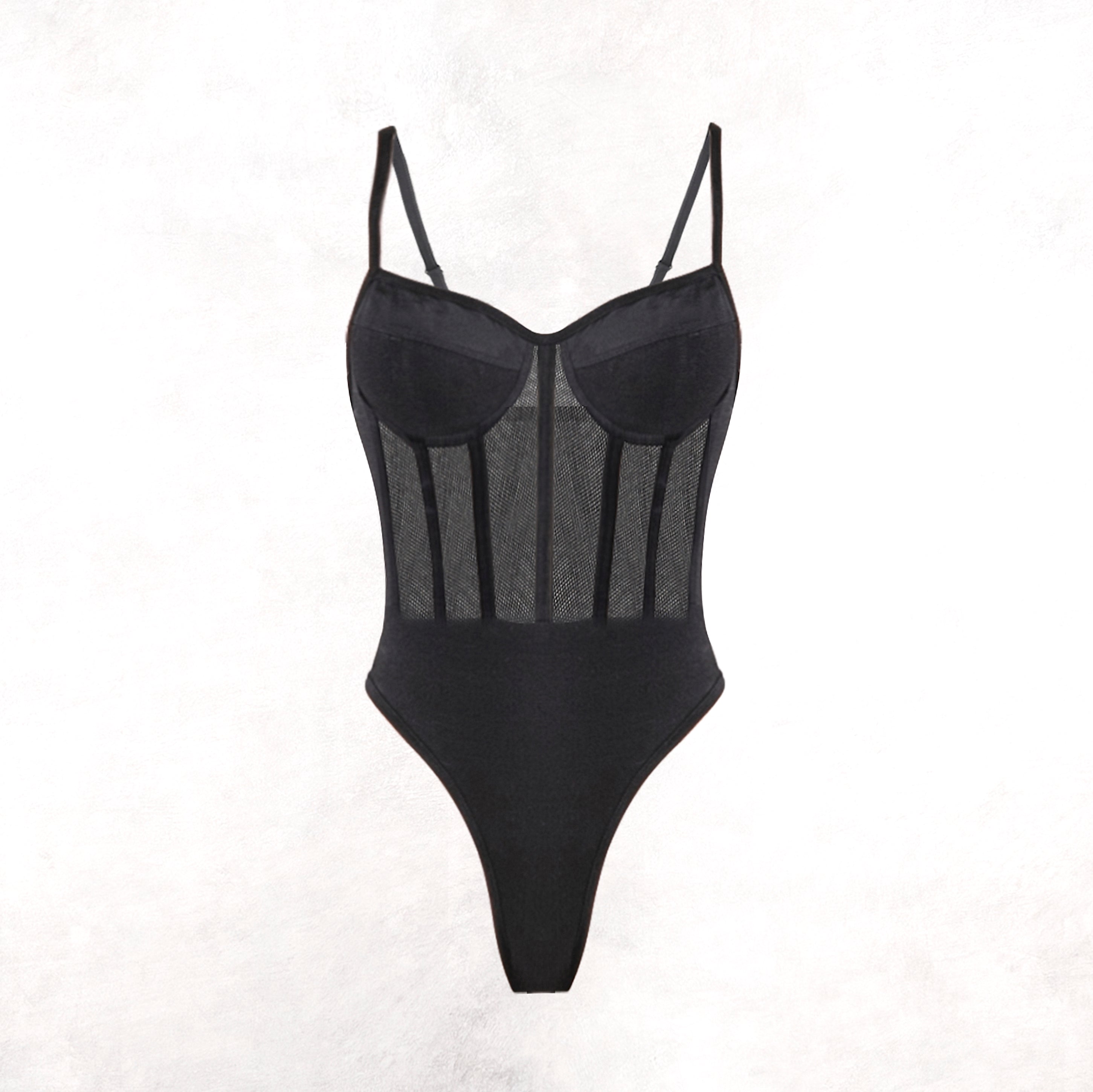 Mesh Bustier Bodysuit