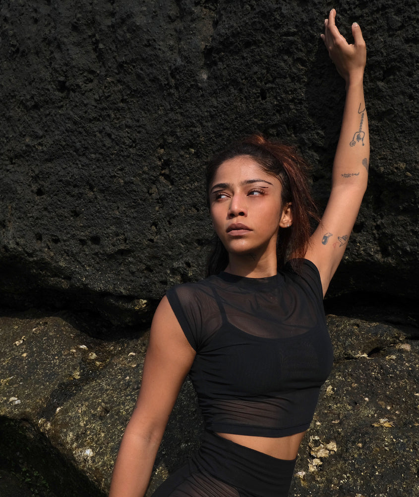 Mesh Crop Top