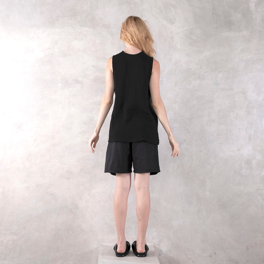 Hemp Gauze Mesh Muscle Tee