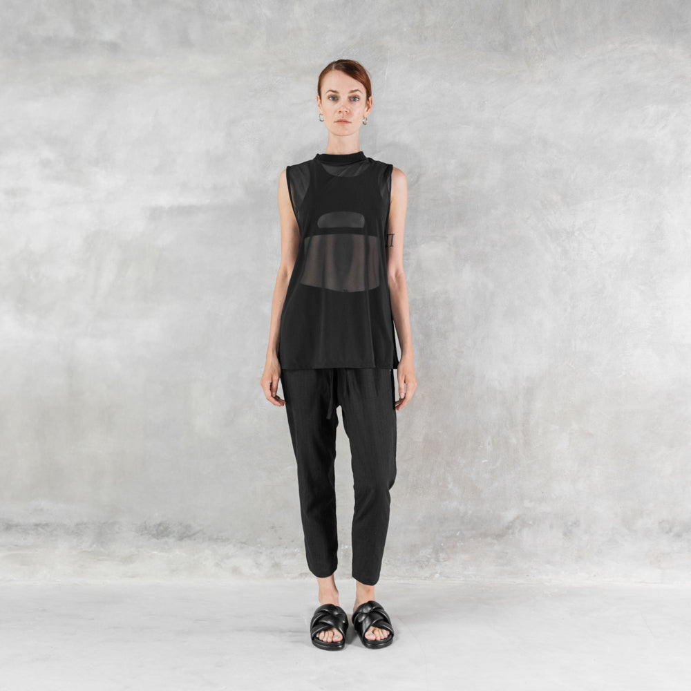 Hemp Gauze Mesh Muscle Tee