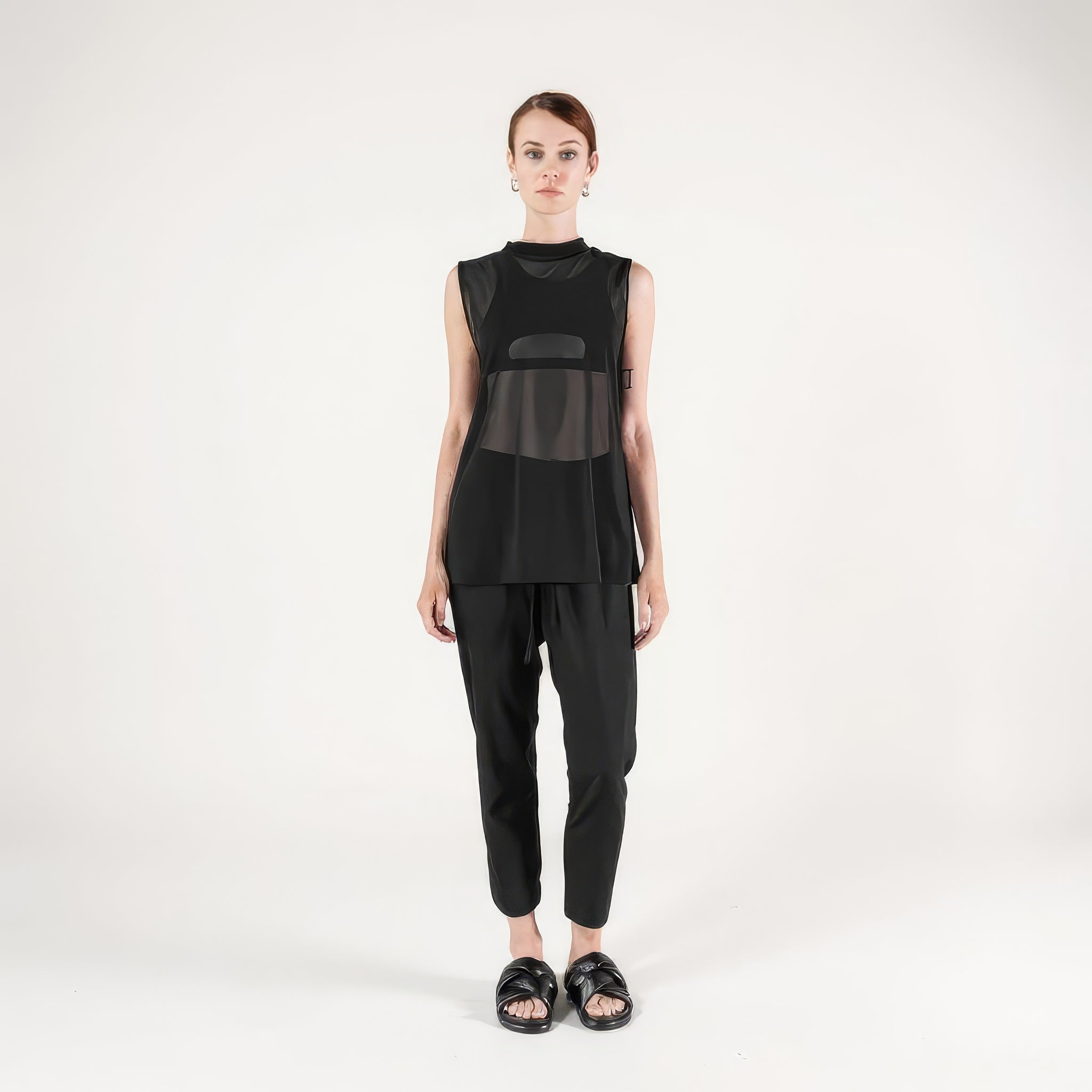 Hemp Gauze Mesh Muscle Tee