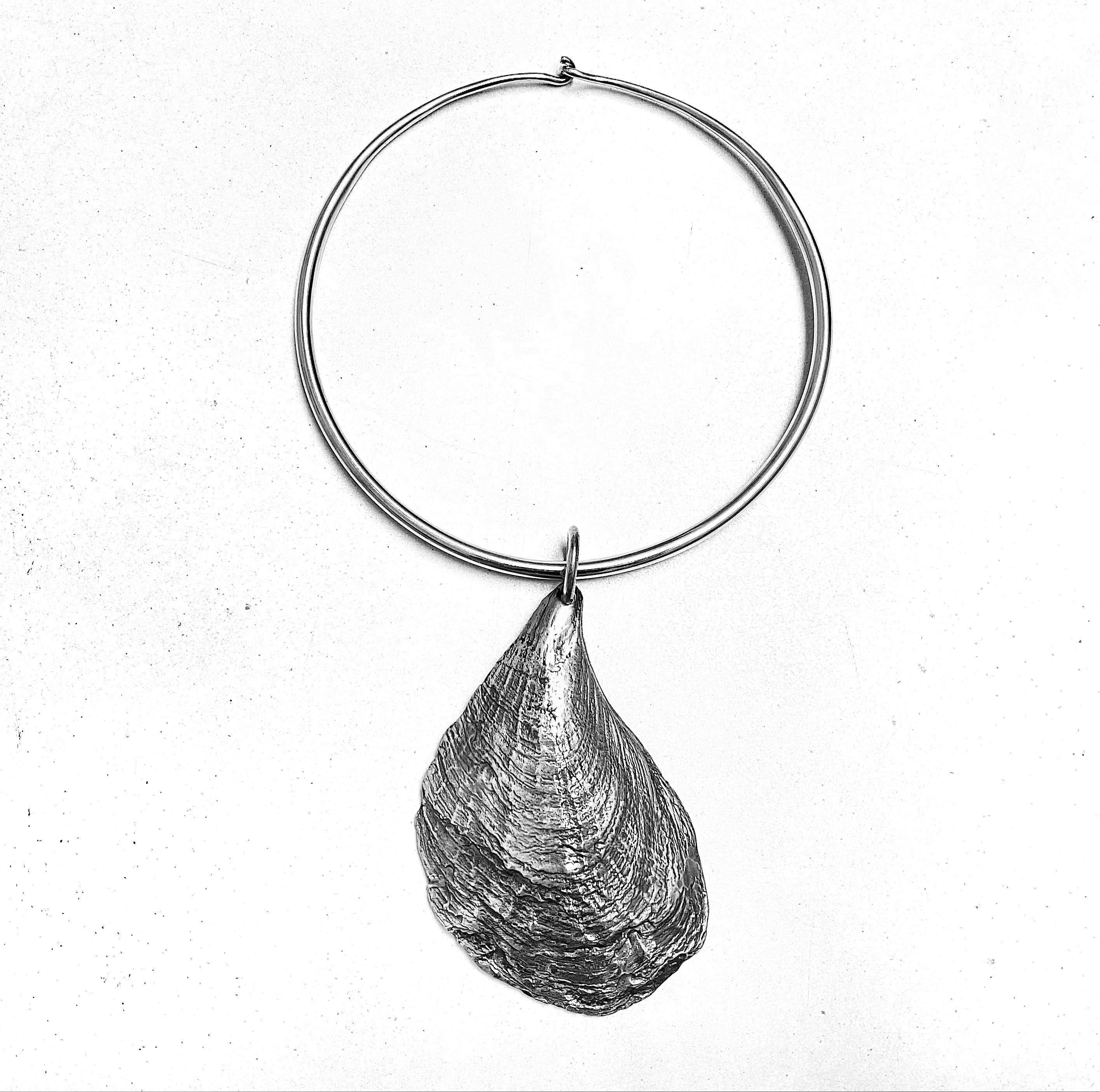 Oyster Pendant Sterling Silver