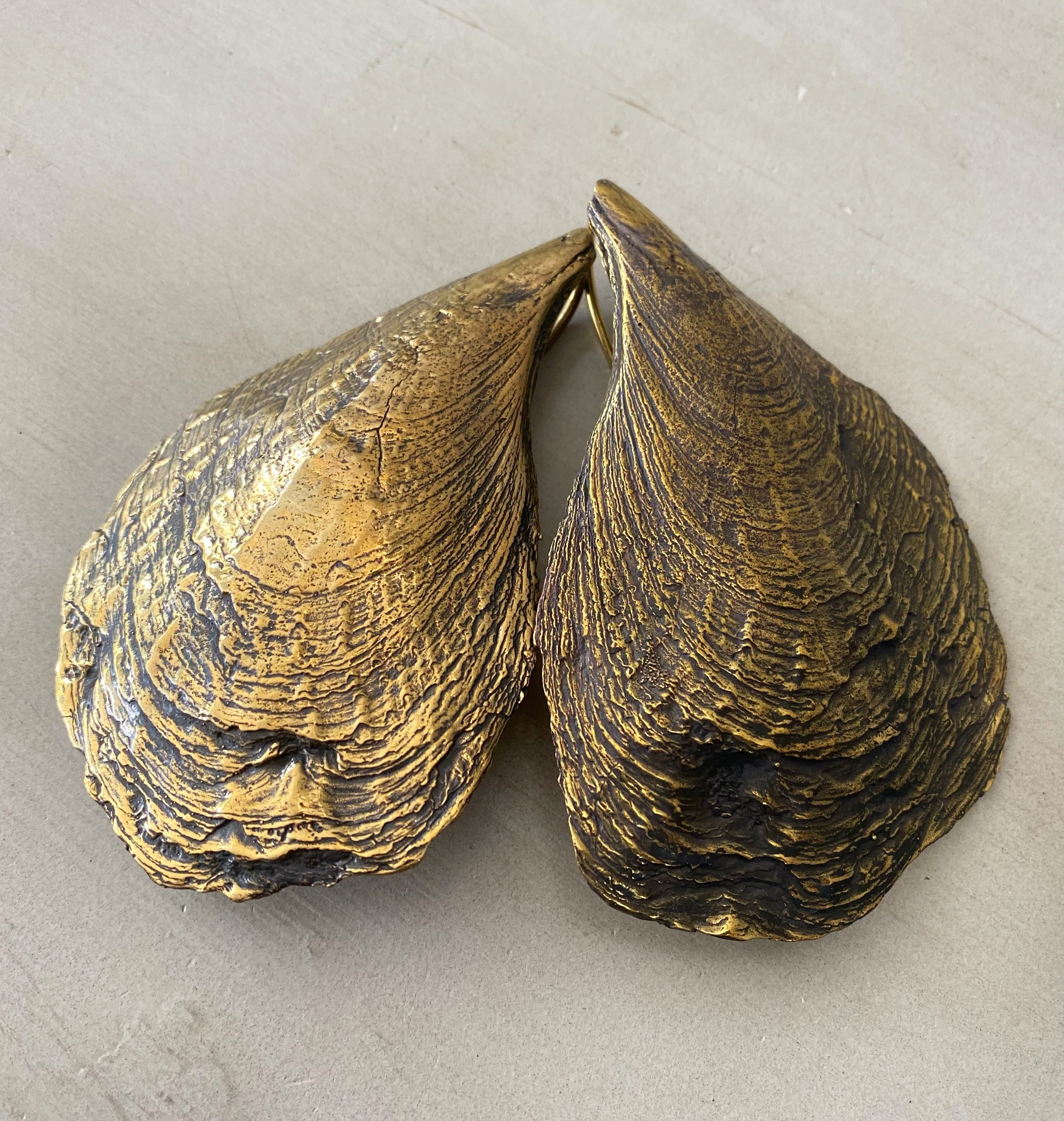 Oyster Shell Weights Brass