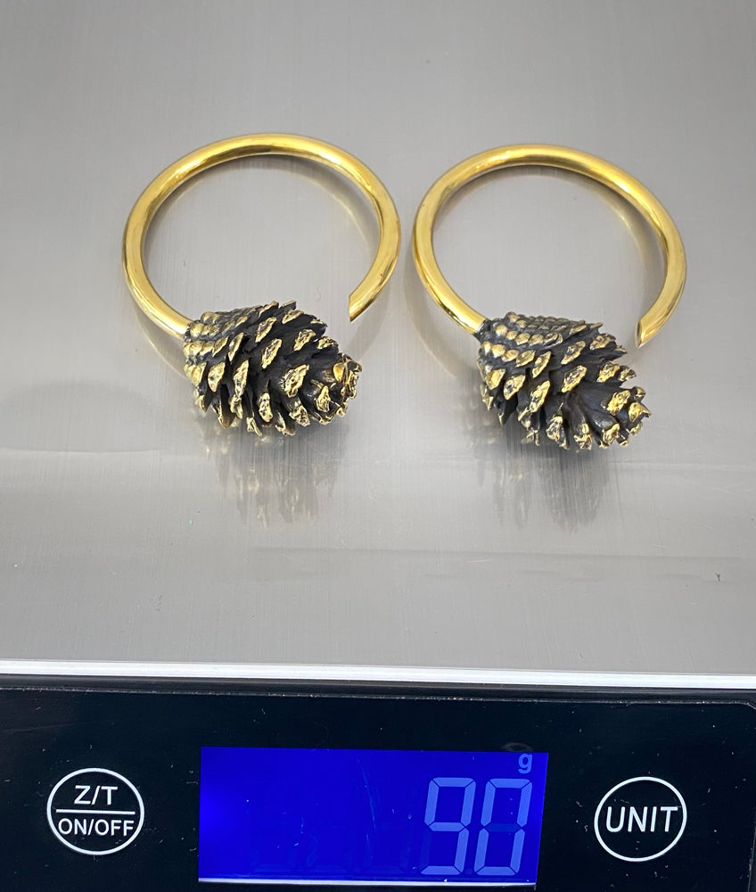 Pine Cone Weights Brass