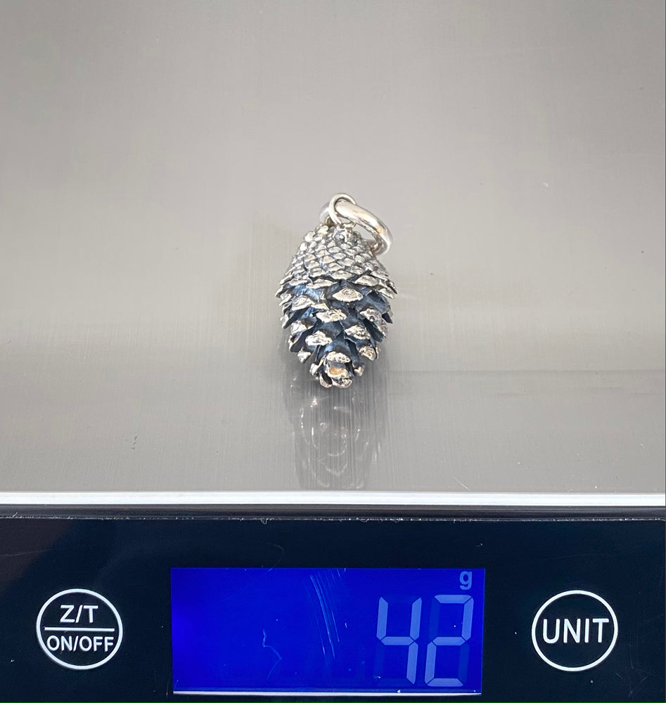 Pine Cone Pendant Sterling Silver - eleven44