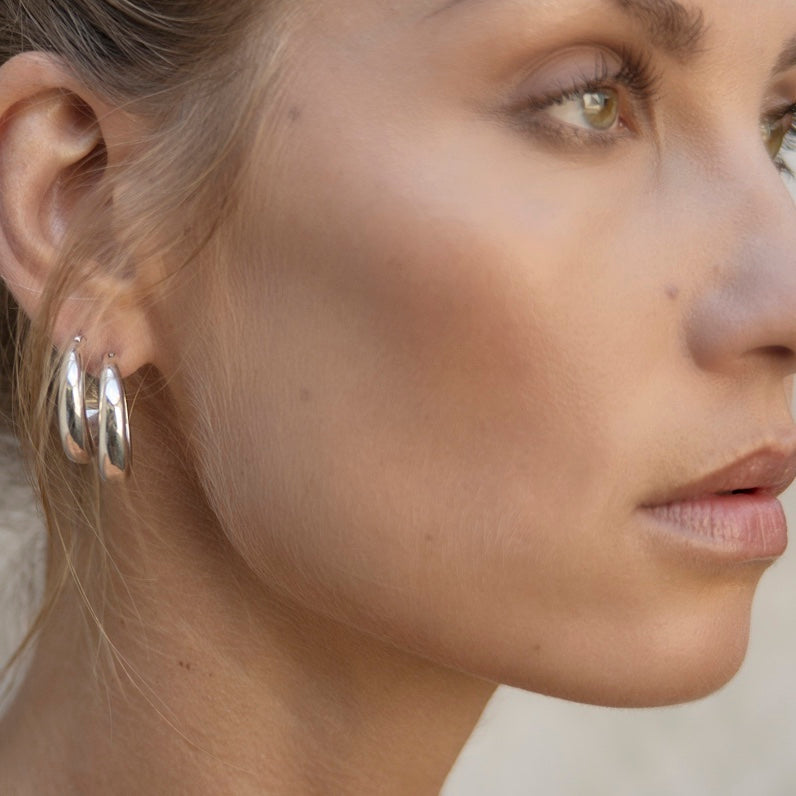 Pirate Hoops Sterling Silver