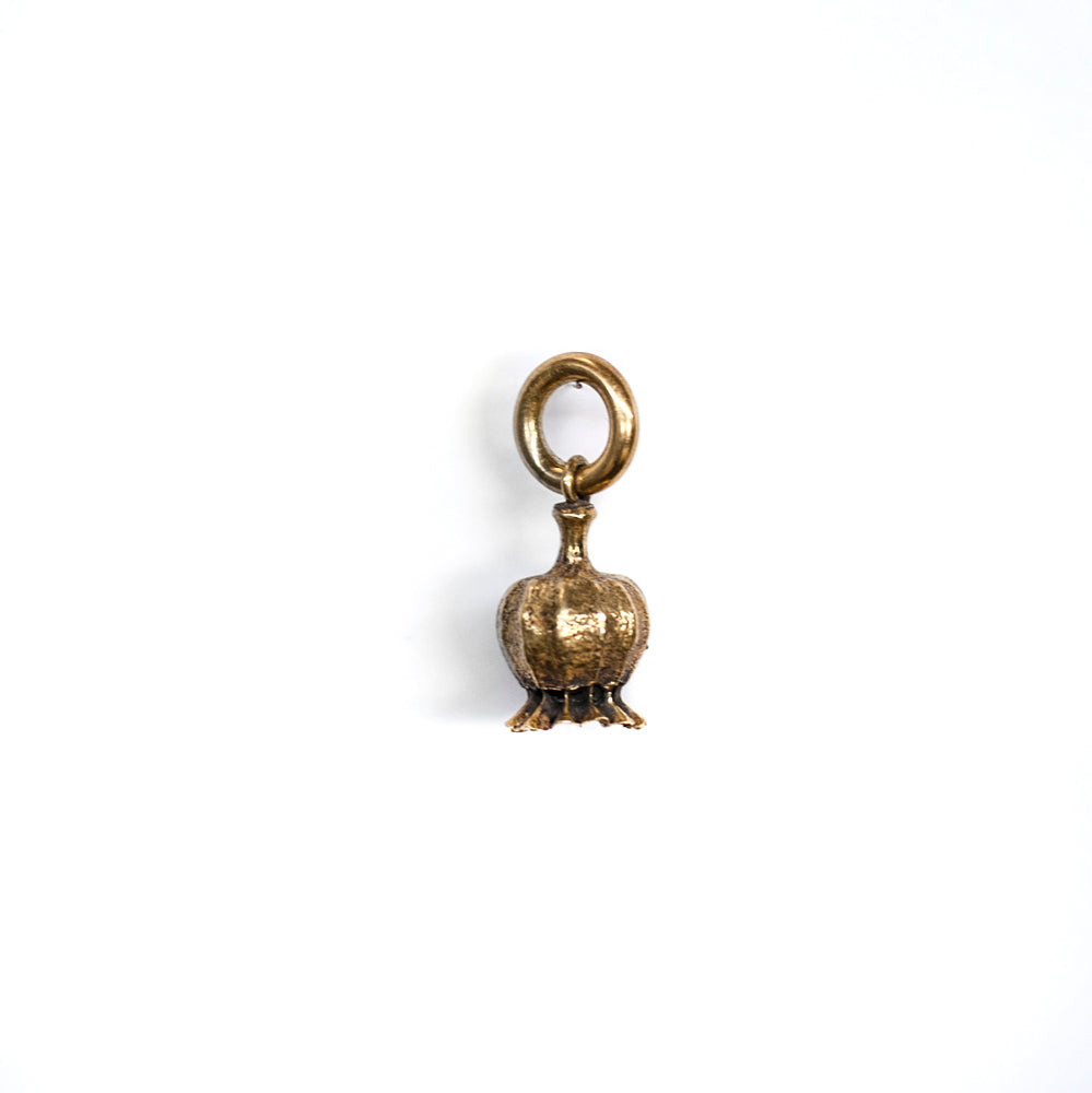 Poppy Pod Pendant Brass