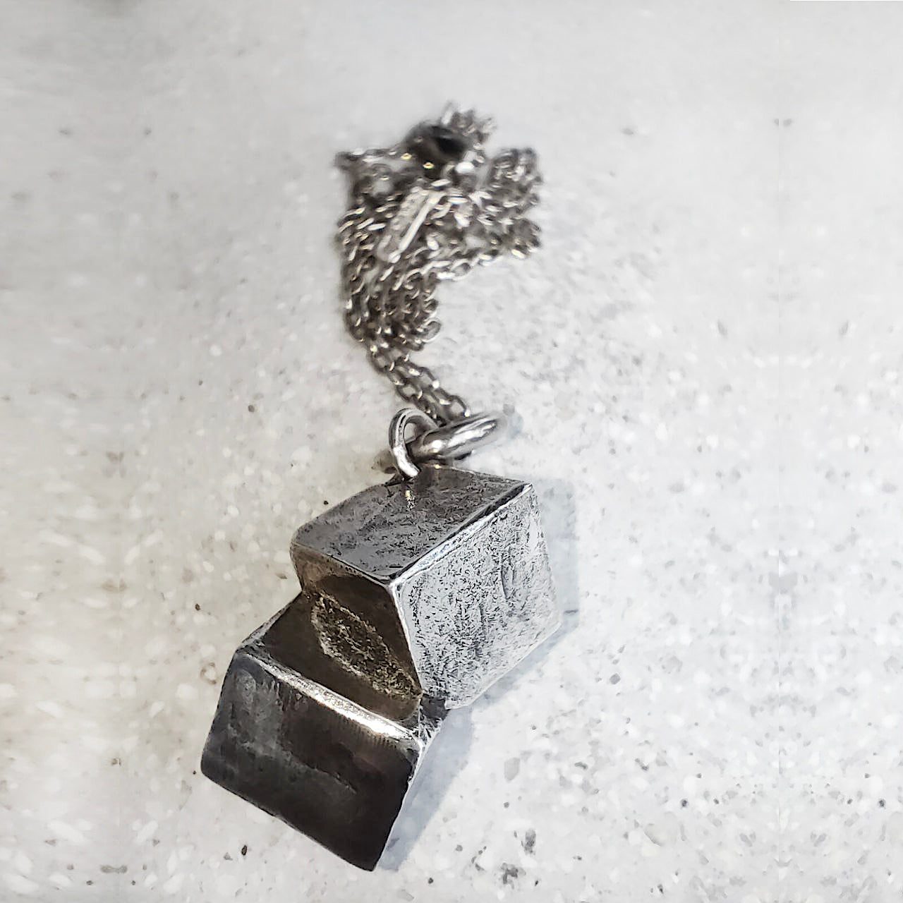 Pyrite Pendant Sterling Silver