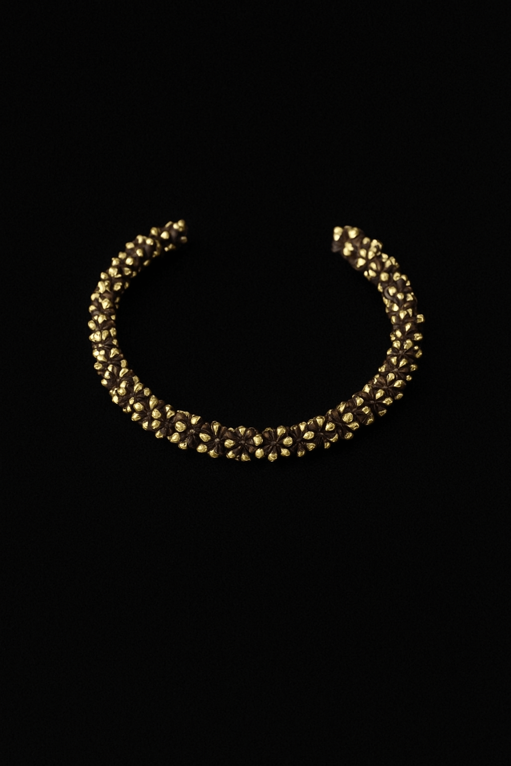 Men's Palm Pod Cuff Brass