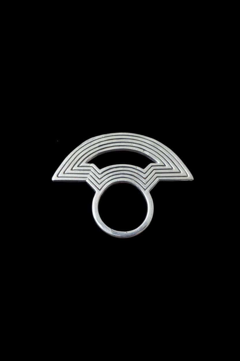 Parallel Lines Ring Silver