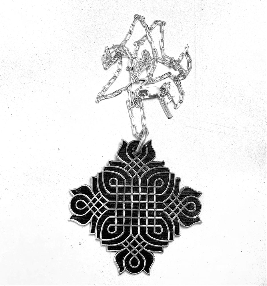 Rangoli Pendant Sterling Silver