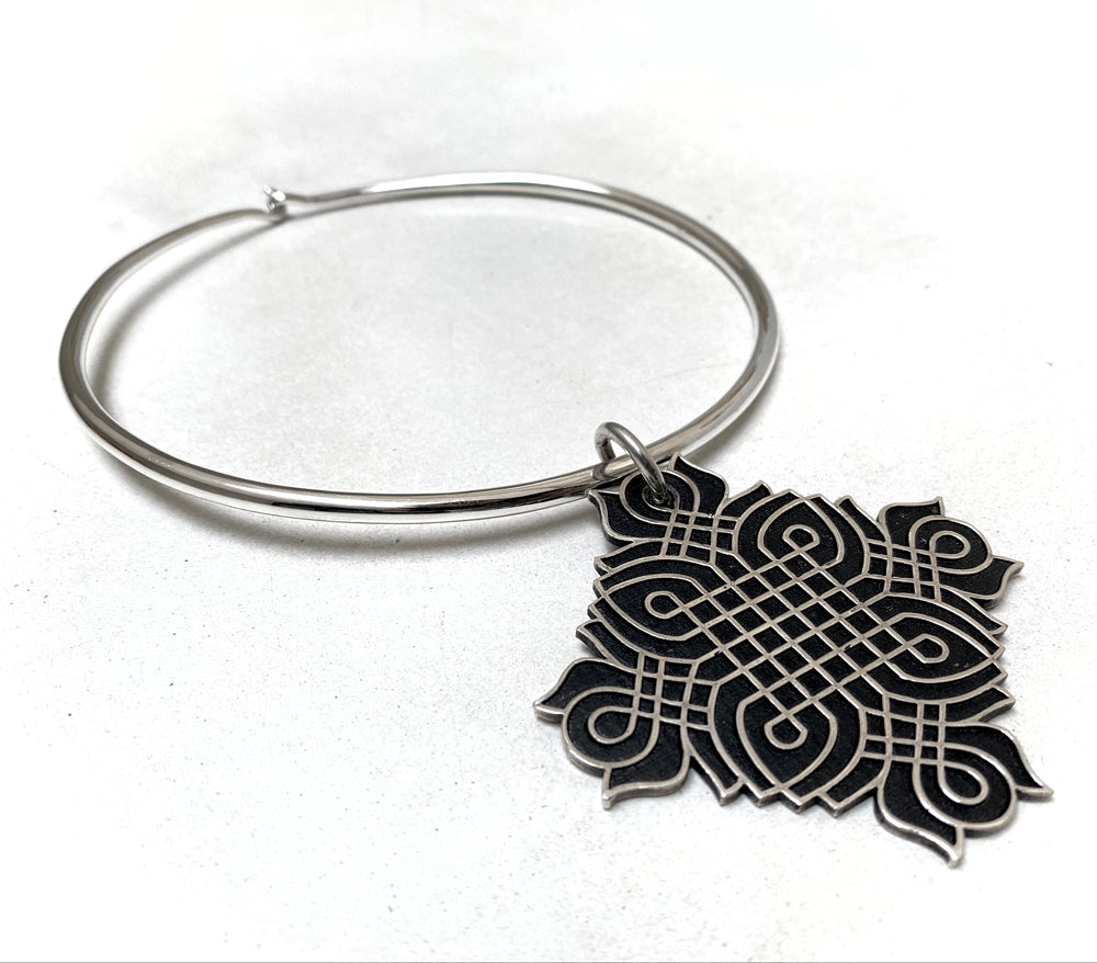 Rangoli Pendant Sterling Silver