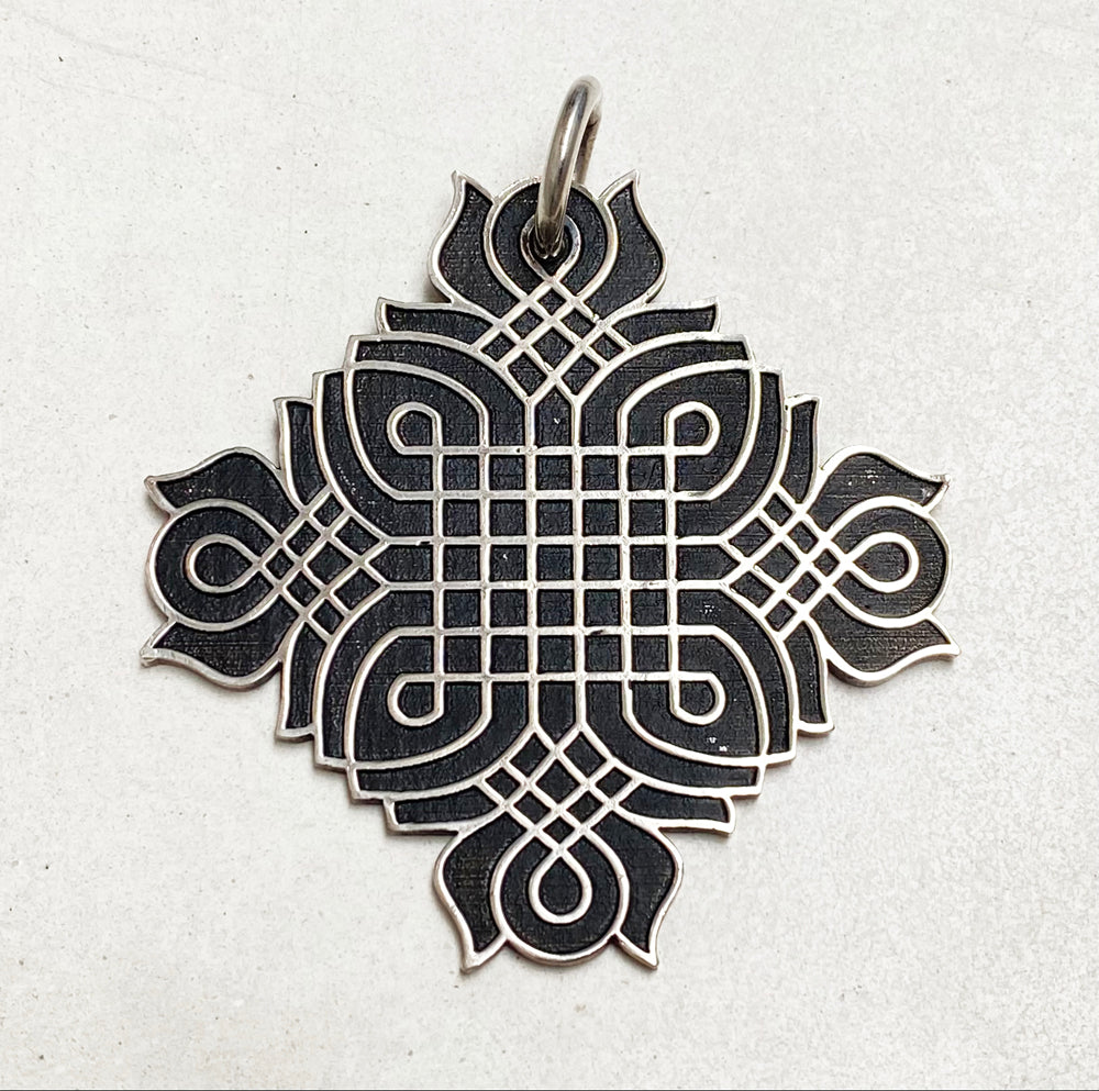 Rangoli Pendant Sterling Silver