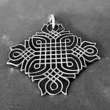 Rangoli Pendant Sterling Silver