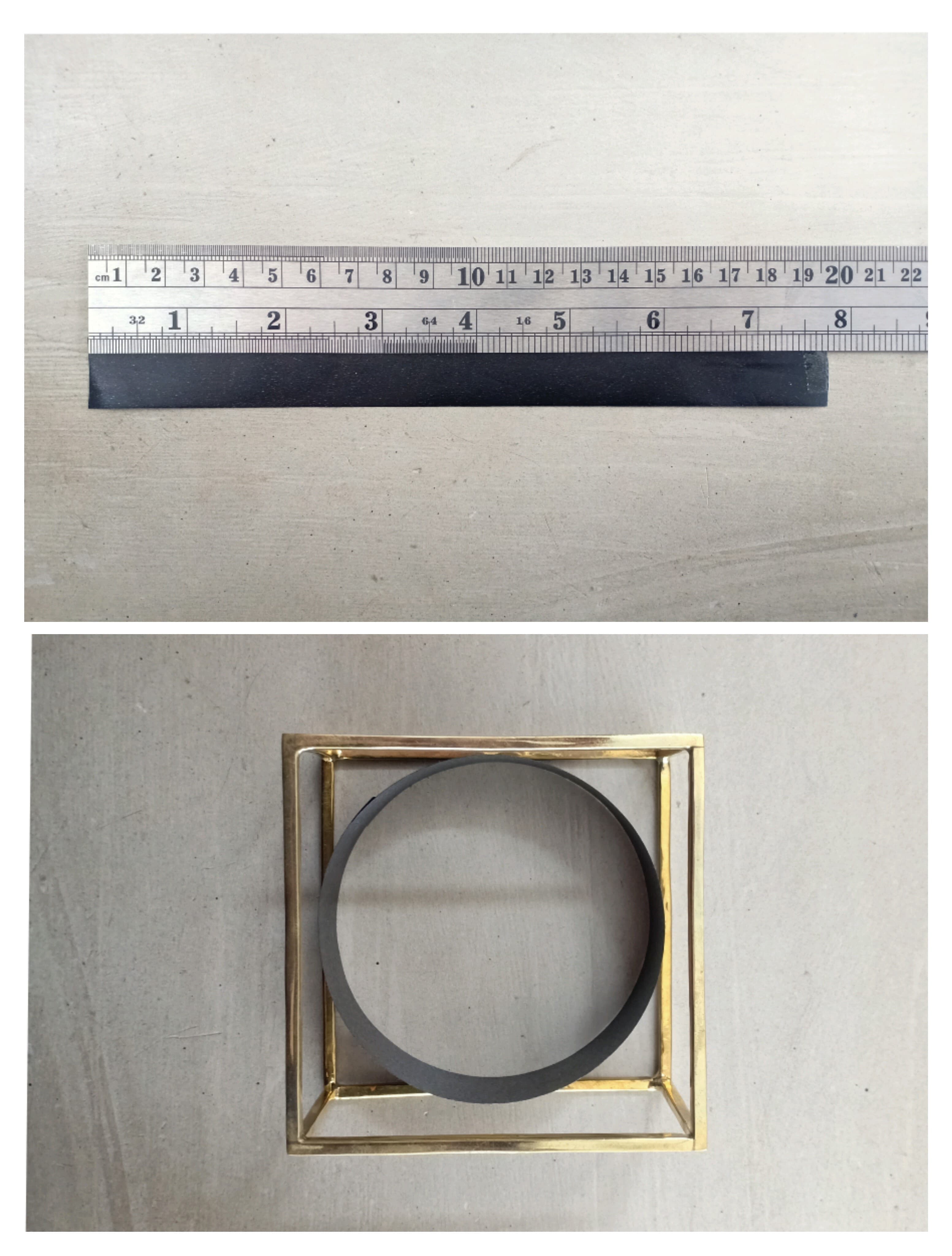 Rectangle Bangle Brass